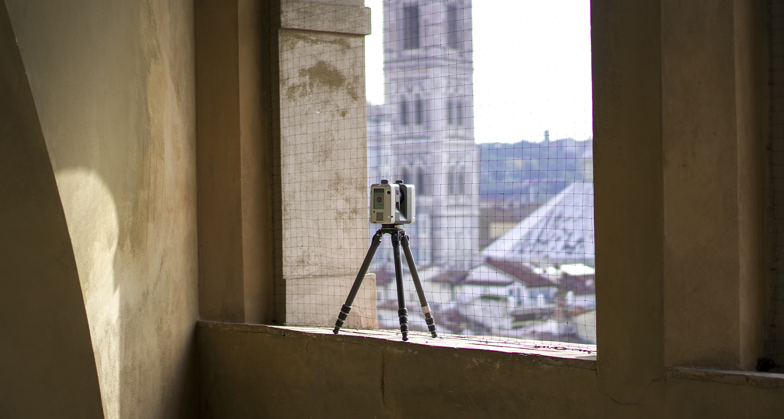 The RTC360 looks out over Giotto's Campanile and the city of Florence. 